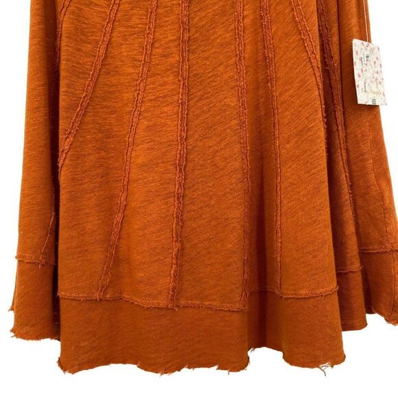Free People We The Free Star Tee Shirt Orange XS NWT - Picture 6 of 12